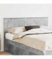 vidaXL Headboard Concrete Grey Engineered wood