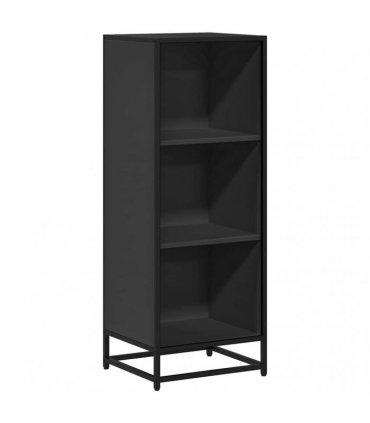 vidaXL Book Cabinet Black 40x35x107.5 cm Engineered Wood