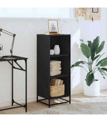 vidaXL Book Cabinet Black 40x35x107.5 cm Engineered Wood