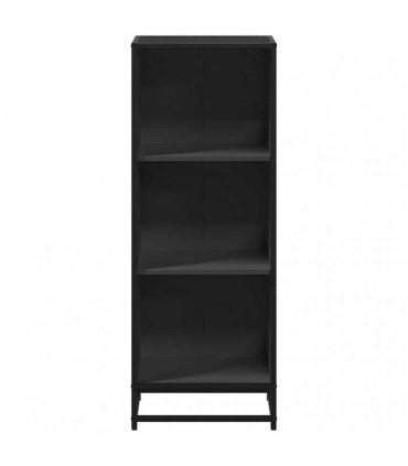 vidaXL Book Cabinet Black 40x35x107.5 cm Engineered Wood