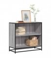 vidaXL Book Cabinet Grey Sonoma 80.5x35x76 cm Engineered Wood
