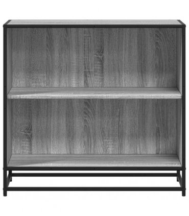 vidaXL Book Cabinet Grey Sonoma 80.5x35x76 cm Engineered Wood
