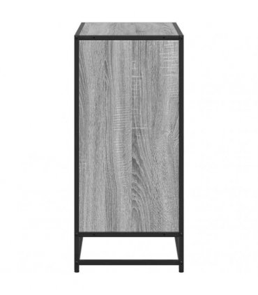 vidaXL Book Cabinet Grey Sonoma 80.5x35x76 cm Engineered Wood
