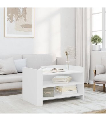vidaXL Coffee Table White 80x50x50 cm Engineered Wood