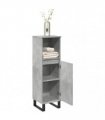 vidaXL Bathroom Cabinet Concrete Grey 30x30x100 cm Engineered Wood