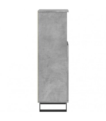 vidaXL Bathroom Cabinet Concrete Grey 30x30x100 cm Engineered Wood