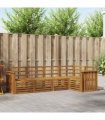 vidaXL Sectional Sofa Set 5 pcs Natural Solid Acacia Wood