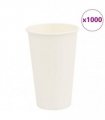 vidaXL Paper Coffee Cups 1000 pcs 16oz 400ml White
