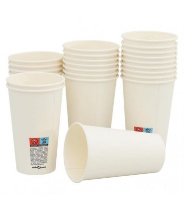 vidaXL Paper Coffee Cups 1000 pcs 16oz 400ml White