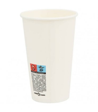 vidaXL Paper Coffee Cups 1000 pcs 16oz 400ml White