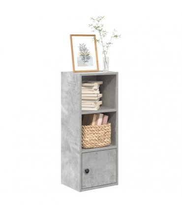 vidaXL Bookcase Concrete Grey 31x24x77 cm Engineered Wood