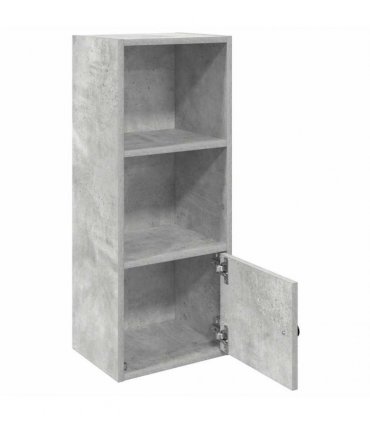 vidaXL Bookcase Concrete Grey 31x24x77 cm Engineered Wood