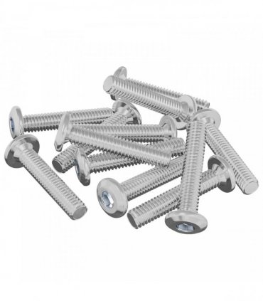 vidaXL Head Lock Screw 2647 pcs Silver Steel