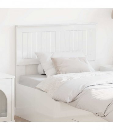 vidaXL Headboard Gloss White Engineered wood