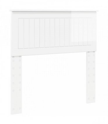 vidaXL Headboard Gloss White Engineered wood
