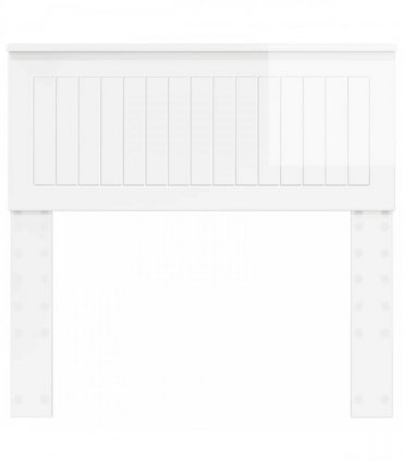 vidaXL Headboard Gloss White Engineered wood