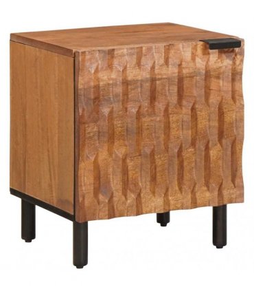 vidaXL Bedside Cabinet Brown 40 x 33 x 46 cm Solid Mango Wood
