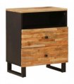vidaXL Bed cabinet with Drawer Brown 50 x 33 x 62 cm Solid Mango Wood