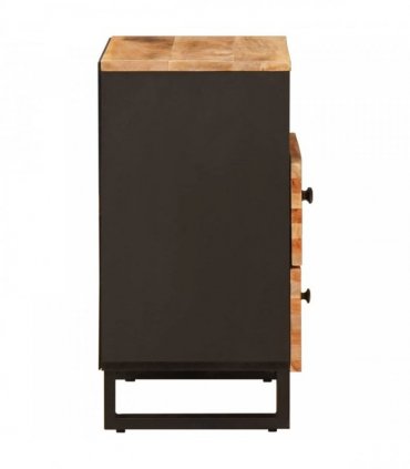 vidaXL Bed cabinet with Drawer Brown 50 x 33 x 62 cm Solid Mango Wood
