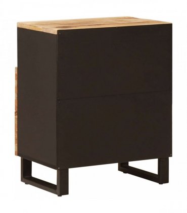 vidaXL Bed cabinet with Drawer Brown 50 x 33 x 62 cm Solid Mango Wood