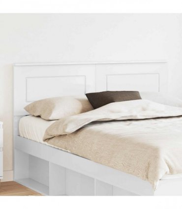 vidaXL Headboard White Engineered wood