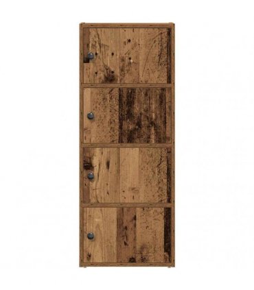 vidaXL Bookcase Old Wood 40x24x102 cm Engineered Wood