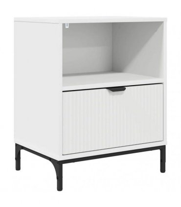 vidaXL Bedside Cabinet White 49 x 36 x 61 cm Engineered wood