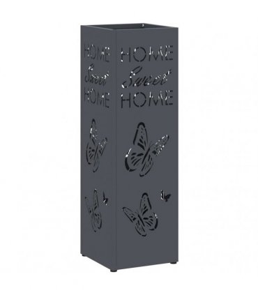 vidaXL Rain Umbrella Stand Anthracite 15.5 x 15.5 x 49 cm Steel