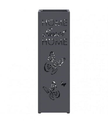 vidaXL Rain Umbrella Stand Anthracite 15.5 x 15.5 x 49 cm Steel