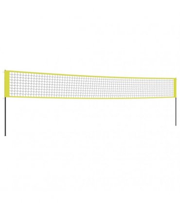 vidaXL Volleyball Net Yellow and Black 823x244 cm PE Fabric