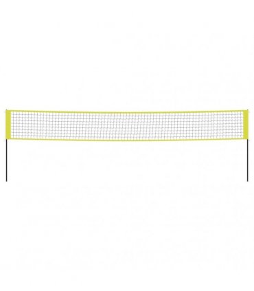 vidaXL Volleyball Net Yellow and Black 823x244 cm PE Fabric
