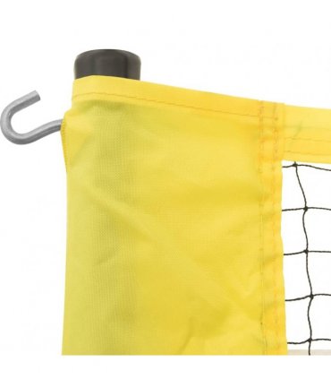 vidaXL Volleyball Net Yellow and Black 823x244 cm PE Fabric