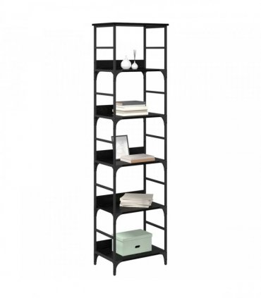 vidaXL Bookshelf Black Oak 50x33x188.5cm Engineered Wood