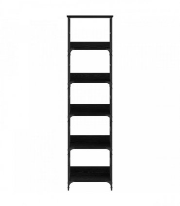 vidaXL Bookshelf Black Oak 50x33x188.5cm Engineered Wood