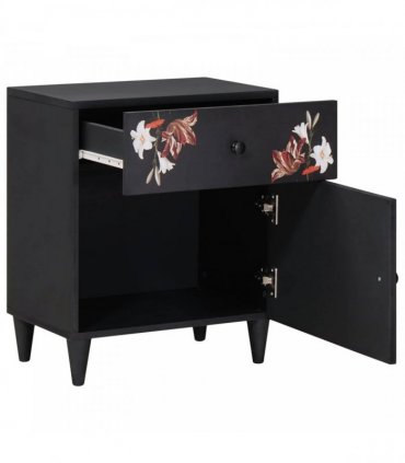 vidaXL Bedside Table Multicolour 50 x 33 x 60 cm Solid Mango Wood