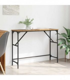 vidaXL Console Table Old Wood 100 x 32 x 75 cm Engineered Wood