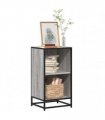 vidaXL Book Cabinet Grey Sonoma 40x35x76 cm Engineered Wood