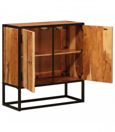vidaXL Sideboard Beta Natural 70 x 30 x 75 cm Solid Acacia Wood