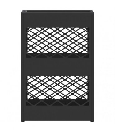 vidaXL Rain Umbrella Stand Black 28 x 12 x 41 cm Steel