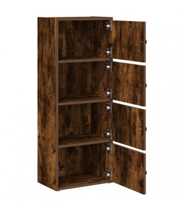 vidaXL Bookcase Smoked Oak 40x24x102 cm Engineered Wood