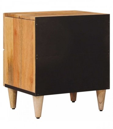 vidaXL Bedside Cabinet Natural 40 x 33.5 x 46 cm Solid Mango Wood