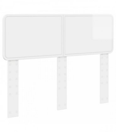 vidaXL Headboard Gloss White Engineered wood