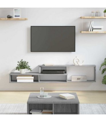 vidaXL Wall TV Stand 150 x 25 x 28.5 cm Engineered Wood
