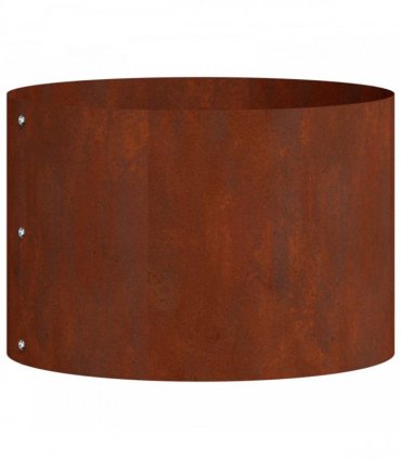 vidaXL Planter Ring 5 pcs Brown 30 x 30 x 20 cm Weathering Steel