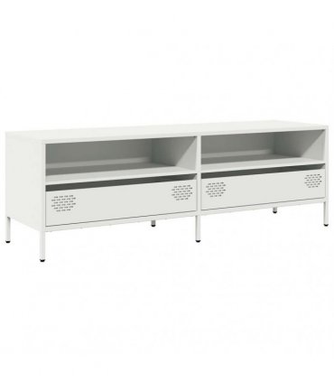vidaXL TV Cabinet White 135x39x43.5 cm Cold-rolled Steel