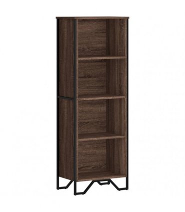 vidaXL Bookcase Brown Oak 50x31x137.5 cm Engineered Wood