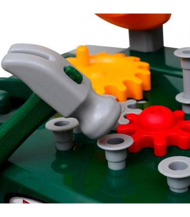 Kids'/Children's Playroom Toy Workbench with Tools Green + Grey
