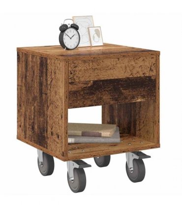 vidaXL Bedside Table 2 pcs Old Wood 40.5 x 40 x 48 cm Engineered Wood