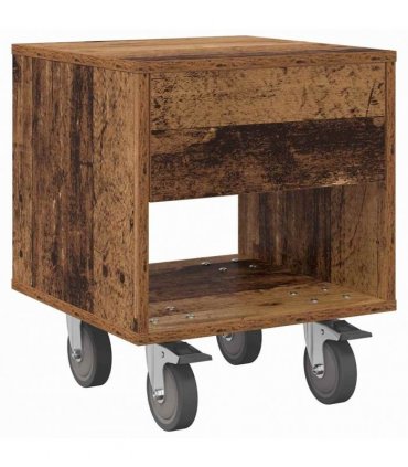vidaXL Bedside Table 2 pcs Old Wood 40.5 x 40 x 48 cm Engineered Wood