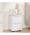 vidaXL Bedside Table White 30.5 x 30 x 43 cm Engineered Wood